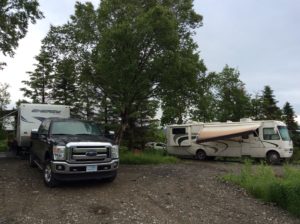 RV Sites #2 and #3 accomodate guests from Anchorage