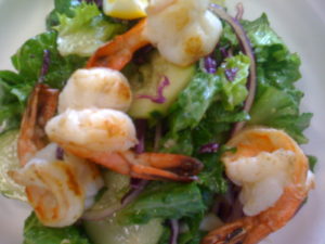 Flat Iron Grilled Shrimp Salad