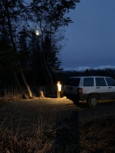 RV Site #3 power panel area light