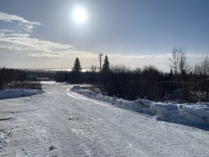 Driveway and approach just plowed