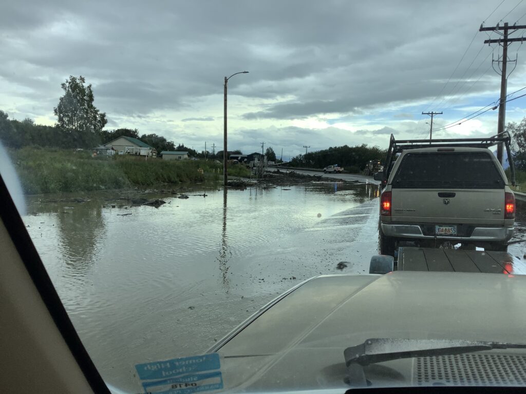 East End Road wash out