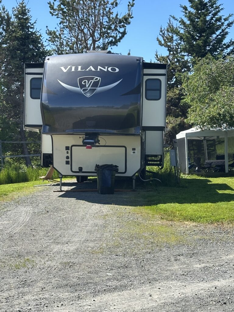 John has a nice 5th wheel set on #RV Site #1
